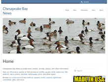 Tablet Screenshot of chesapeake-bay.org